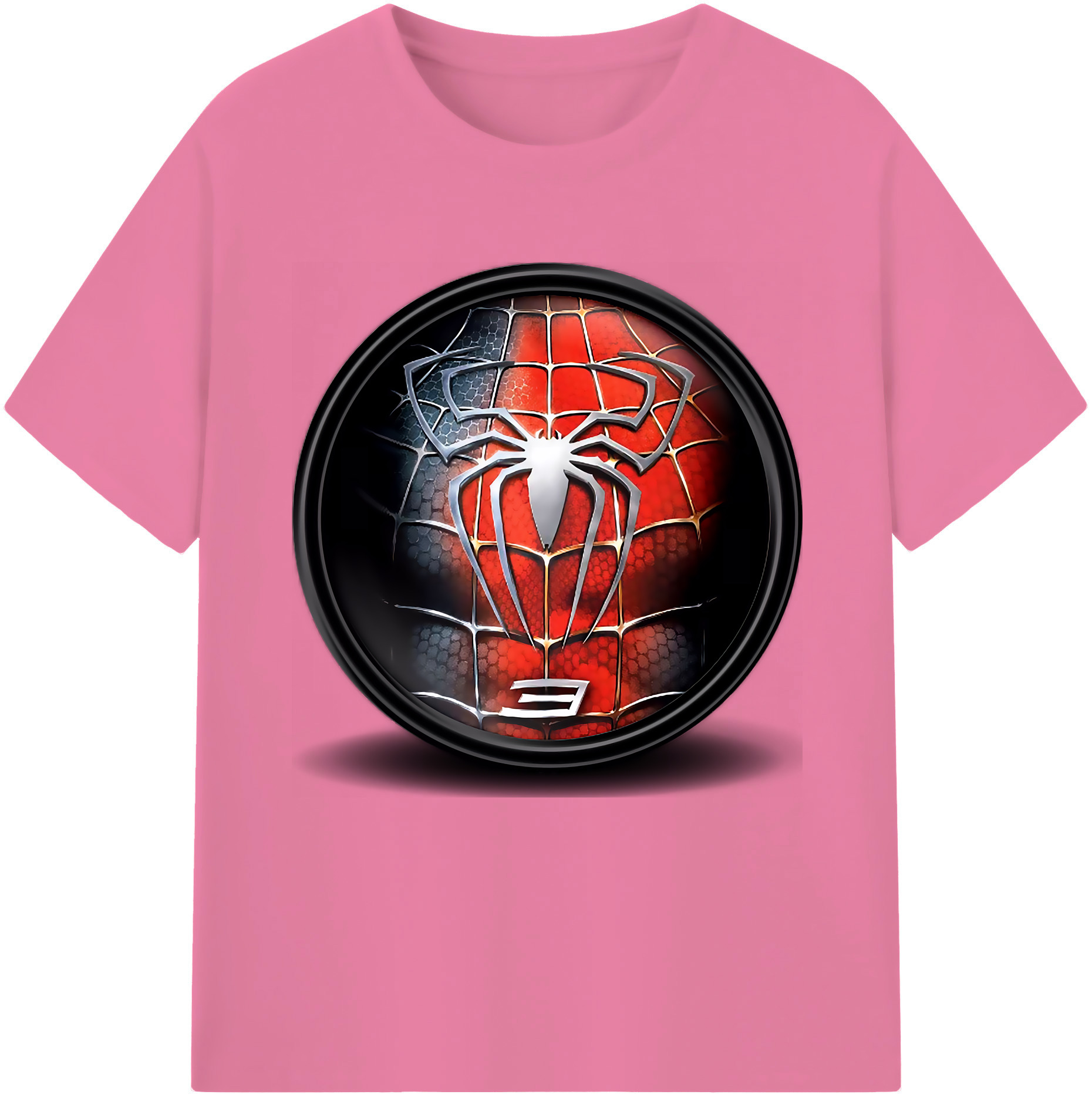（画像用） Spider Man スパイダーマン 綿100％半袖Tシャツ（フロントプリント）